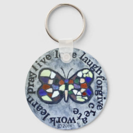 Chaveiro Mensagem de borboleta