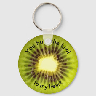 Chaveiro Mensagem engraçada de trocadilho de Comida Kiwi