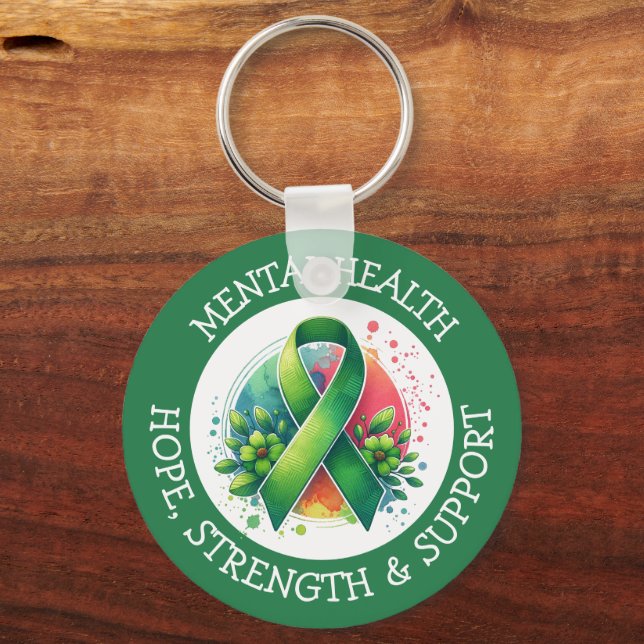 Chaveiro Mental Health Awareness - Support Strength Support (Verso)