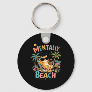 Chaveiro Mentalmente Na Praia Arte Desenhada De Verão De Ga