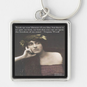 Chaveiro Mente Aberta Virginia Woolf Citação