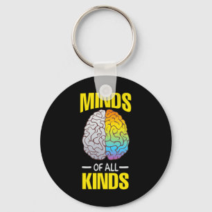 Chaveiro Mentes De Todos Os Tipos De Neurodiversidade AHDH 