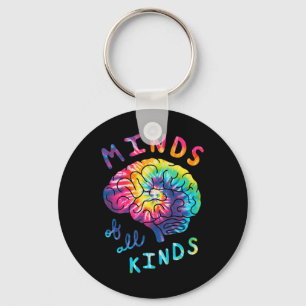 Chaveiro Mentes De Todos Os Tipos De Neurodiversidade Tie D