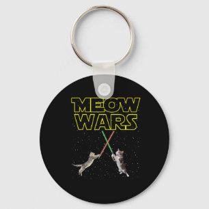 Chaveiro Meow Wars Cat Shirt Engraçados Presentes Para Gato