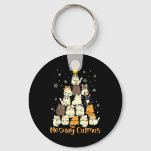 Chaveiro Meowy Catmas Gato Natal Árvore De Natal Meninas Me