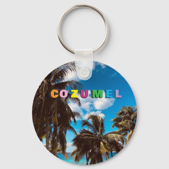 Chaveiro Mercado de Lembranças de Cozumel México (Frente)