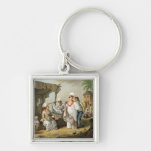 Chaveiro Mercado de linho, Roseau, Dominica, c.1780 (o óle