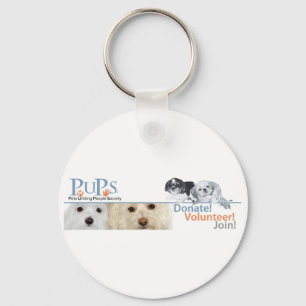 Chaveiro Mercadorias do Logotipo da PUPs com Shih Tzu