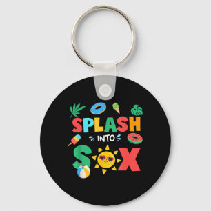 Chaveiro Mergulhe no Sexto Aniversário de Verão 6º Aniversá