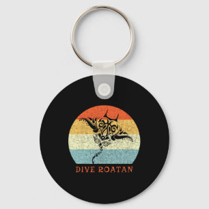 Chaveiro Mergulho Roatan Vintage Retro Tril Stingray Férias