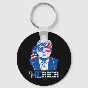 Chaveiro Merica Donald Trump - Engraçado Trump 4 De Julho D