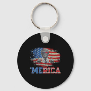 Chaveiro Merica Trump Happy 4 De Julho Bandeira Americana T