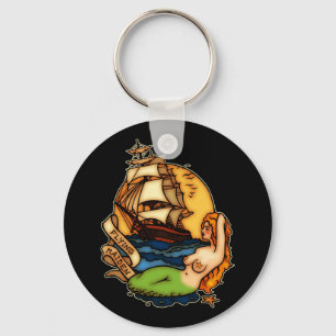 Chaveiro Mermaid and Pirate Ship