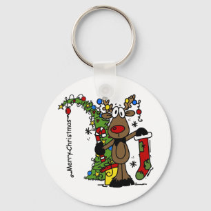 Chaveiro Merry Christmas Reindeer