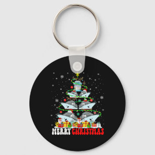 Chaveiro Merry Christmas Reindeer Elf Papais noeis Navios D