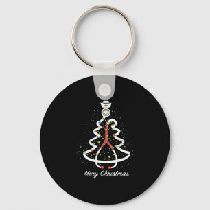 Chaveiro merry christmas stethoscope Pine Noel enfermeira