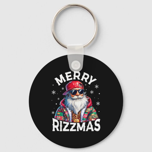 Chaveiro Merry Rizzmas Santa Sungles Pajamas Holiday Christ (Frente)
