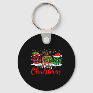 Chaveiro Merry Xmas Leopard Xadrezes Elf Reindeer Volley