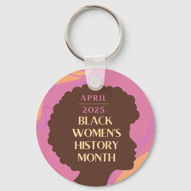 Chaveiro Mês da História das Mulheres Negras (Frente)