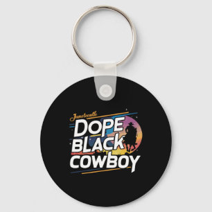 Chaveiro Mês da História Negra Cowboy Africano Cowboy Negro