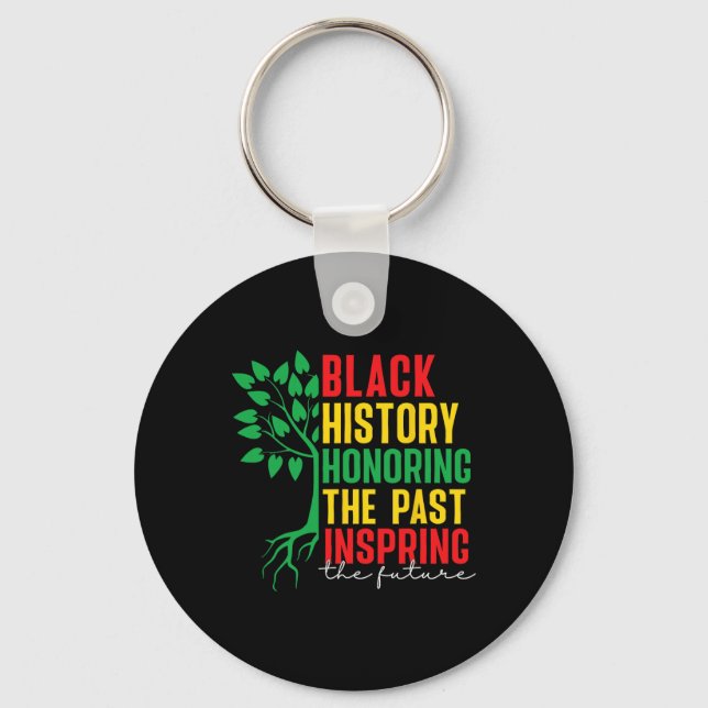Chaveiro Mês da História Negra Honrando o Passado Inspirand (Frente)