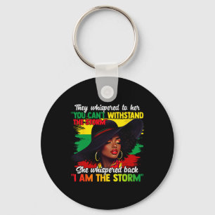 Chaveiro Mês da História Negra Menina Africana Mulher Afro
