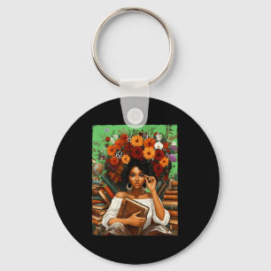 Chaveiro Mês da História Negra Menina Afro Negra Mulheres L