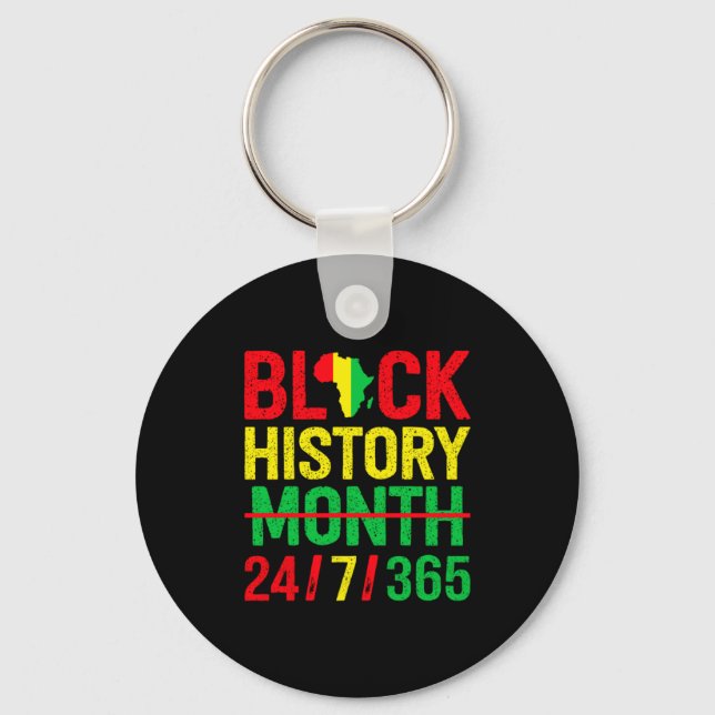 Chaveiro Mês da História Negra Um Mês Não Pode Segurar Noss (Frente)