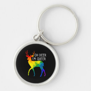 Chaveiro Mês de Celebração do Orgulho LGBTQ Veado Queer Oh