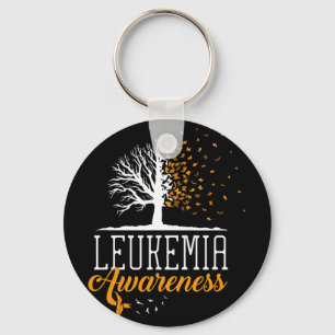 Chaveiro Mês de Conscientização da Leucemia Árvore Borbolet
