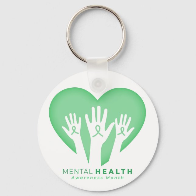 Chaveiro Mês de Conscientização da Saúde Mental (Frente)