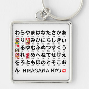 Chaveiro Mesa japonesa dos Hiragana (alfabeto)