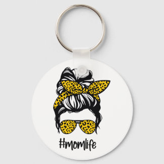 Chaveiro Messy Bun mlife Yellow Leopard