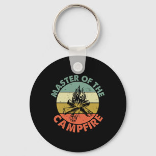 Chaveiro Mestre Da Camisa De Acampamento Do Pai Da Fogueira