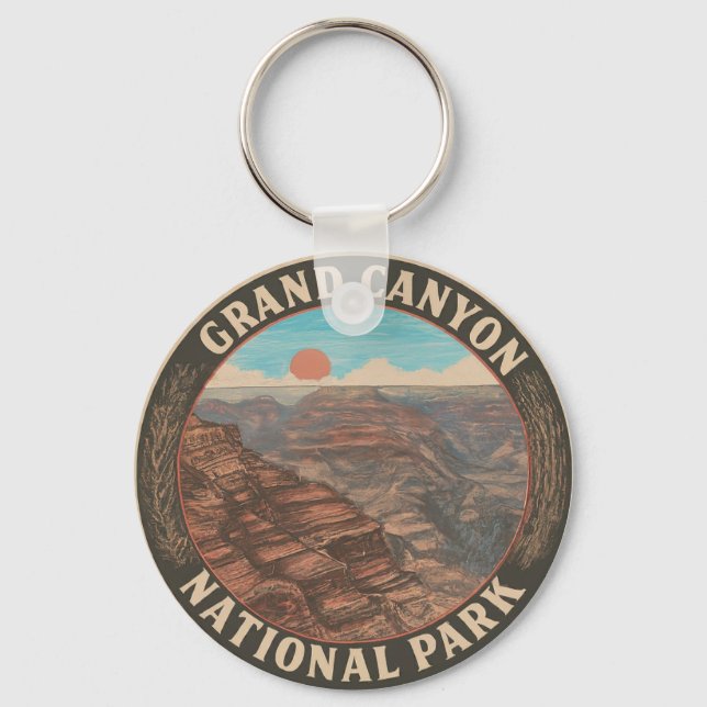 Chaveiro Metal Circle 2": Grand Canyon National Park (Frente)