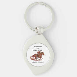 Chaveiro Metal Keychain-Racing Hearts and Healing Springs