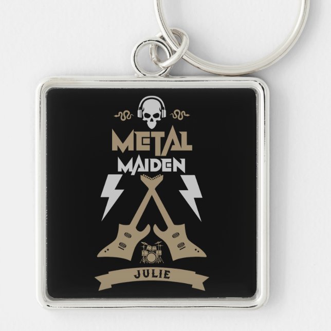 Chaveiro Metal Maiden Music (Frente)
