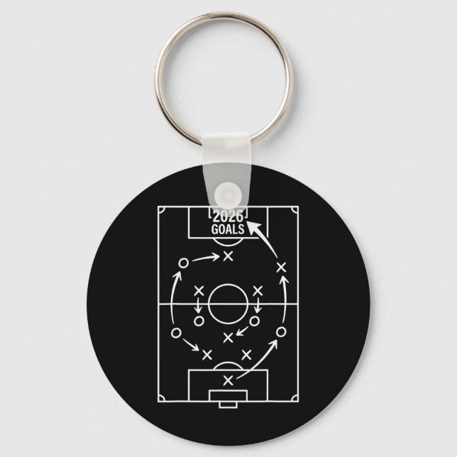 Chaveiro Metas de Futebol Estratégia 2026 (Frente)