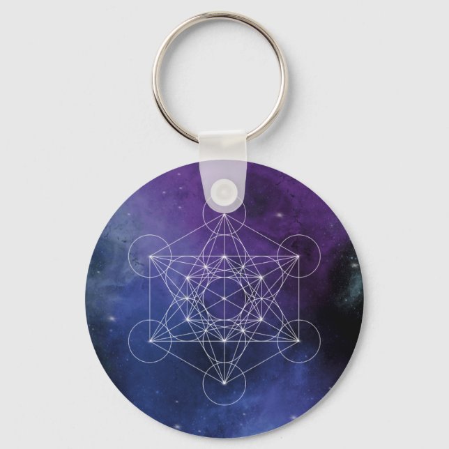Chaveiro Metatron, chakra,zen,geométrico sagrado, geometria (Frente)