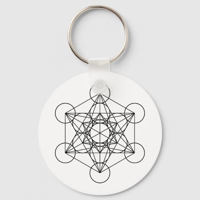 Chaveiro Metatron Cube Geometria Sagrada (Frente)
