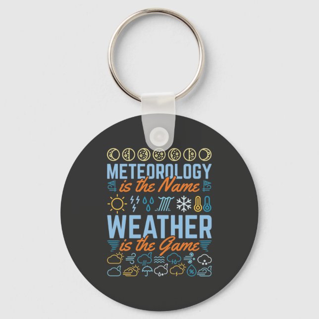 Chaveiro Meteorologia é o Nome Clima é o Jogo (Frente)