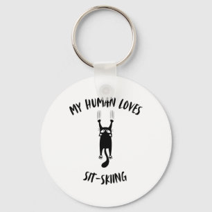 Chaveiro Meu Adoro Humano Sit-Skiing - Cat Parent Hob