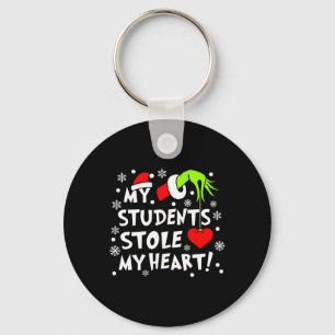 Chaveiro Meu aluno roubou meu professor de Natal do coração