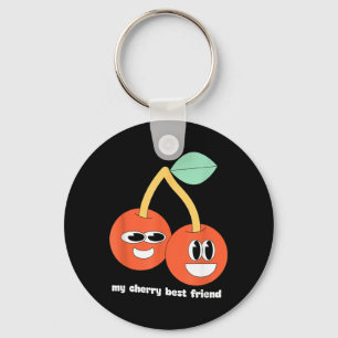 Chaveiro Meu Amigo Cereja Pun de Fruta Kawaii Gráfico Engra