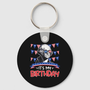 Chaveiro Meu Aniversário Dia da Independência George Washin