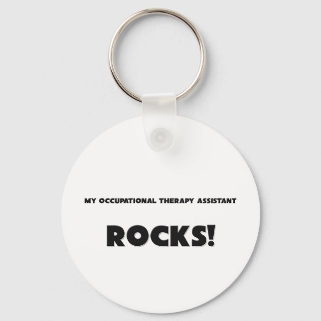 Chaveiro MEU Assistente de Terapia Ocupacional ROCKS! (Frente)