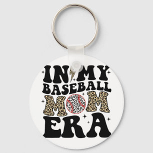 Chaveiro Meu Baseball Mãe Era Leopardo Mãe Baseball Mama Mo