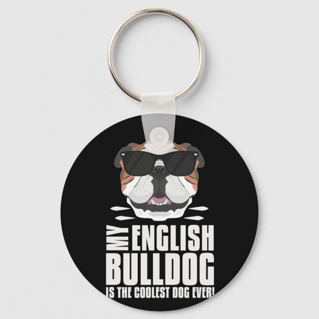 Chaveiro Meu Buldogue Inglês É O Mais Legal (Frente)