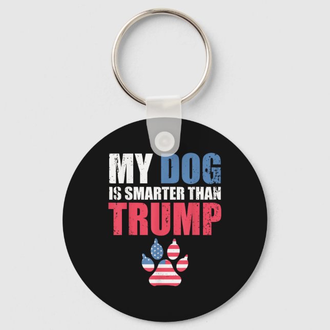 Chaveiro Meu Cachorro É Mais Inteligente Que Seu Presidente (Frente)