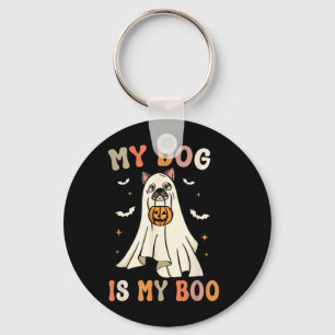 Chaveiro Meu Cachorro é Meu Amor Fantasma de Halloween